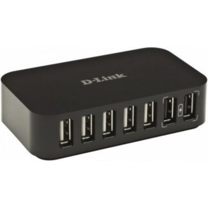 Компактный концентратор D-LINK с 7 портами USB 2.0 DUB-H7/B/D2A