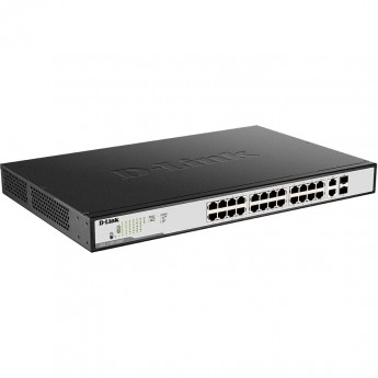 Настраиваемый L2 коммутатор D-LINK EASY SMART с 24 портами 10/100/1000Base-T и 2 комбо-портами 1000Base-T/SFP (24 порта PoE 802.3af/at, PoE-бюджет 370 Вт) Настраиваемый L2 коммутатор D-LINK EASY SMART с 24 портами 10/100/1000Base-T и 2 комбо-портами 1000Base-T/SFP (24 порта PoE 802.3af/at, PoE-бюджет 370 Вт)