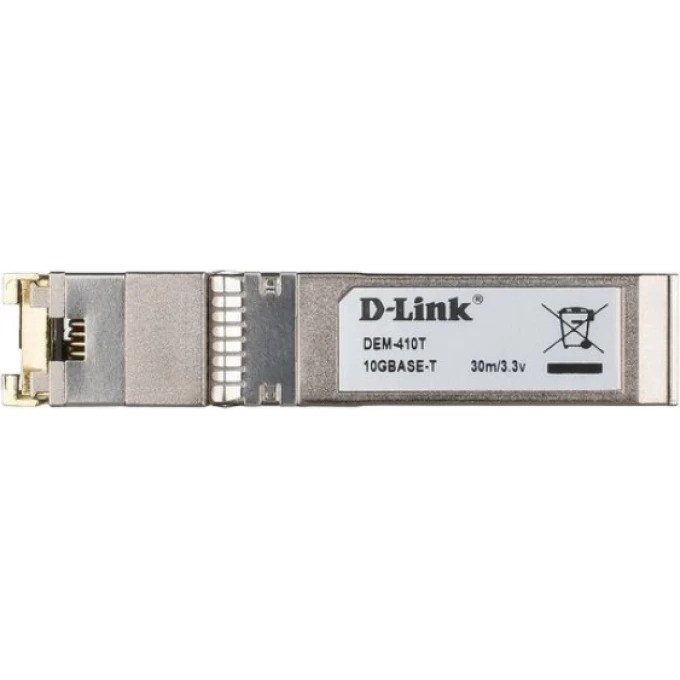 Трансивер SFP+ D-LINK с 1 портом 10GBase-T (до 80 м) 410T/A2A