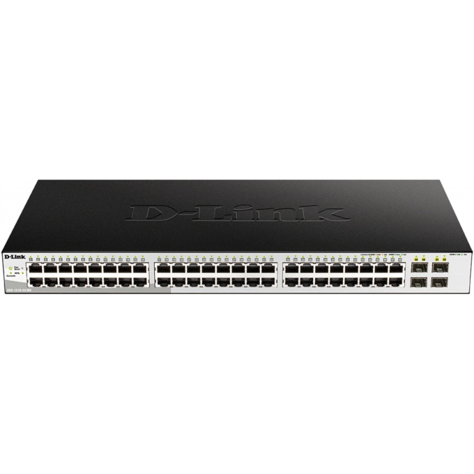 Управляемый L2 коммутатор D-LINK с 48 портами 10/100/1000Base-T и 4 портами 10GBase-X SFP+ DGS-1210-52X/ME/C1A