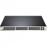 Управляемый L2+ стекируемый коммутатор D-LINK с 44 портами 10/100/1000Base-T, 4 комбо-портами 100/1000Base-T/SFP и 2 портами 10GBase-CX4 DGS-3120-48PC/B1ASI